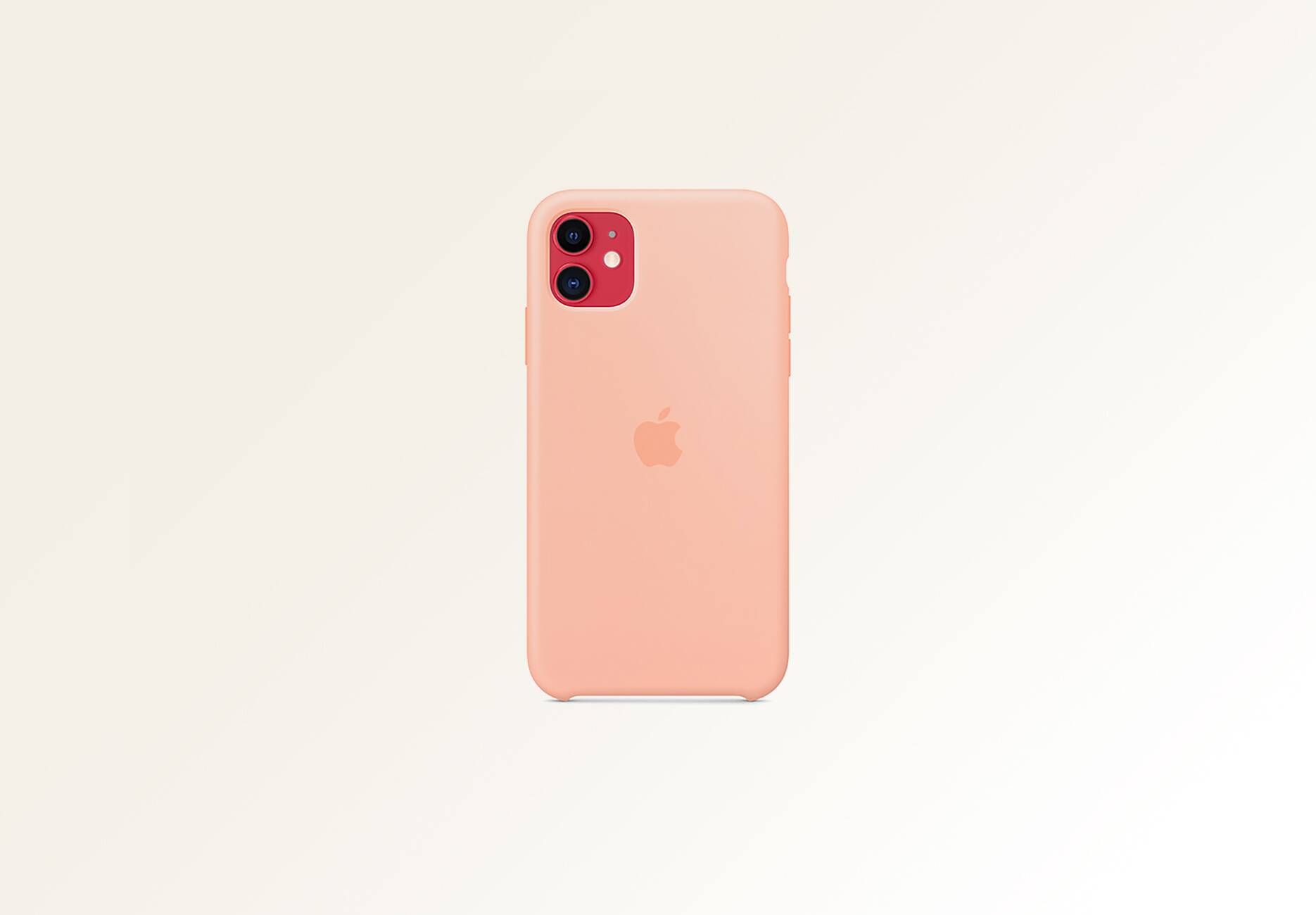 Чехол для Apple iPhone 11 Silicon Case Protect (Розовый грейпфрут)