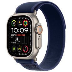Часы Apple Watch Ultra 2 (2024) GPS + Cellular 49mm, титановый корпус, ремешок Trail (Синий) S/M