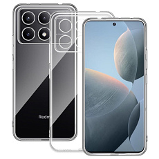 Чехол силиконовый для Poco X6 Pro (Прозрачный)