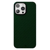 Чехол защитный VLP Kevlar Case с MagSafe для iPhone 16 Pro (Зеленый)