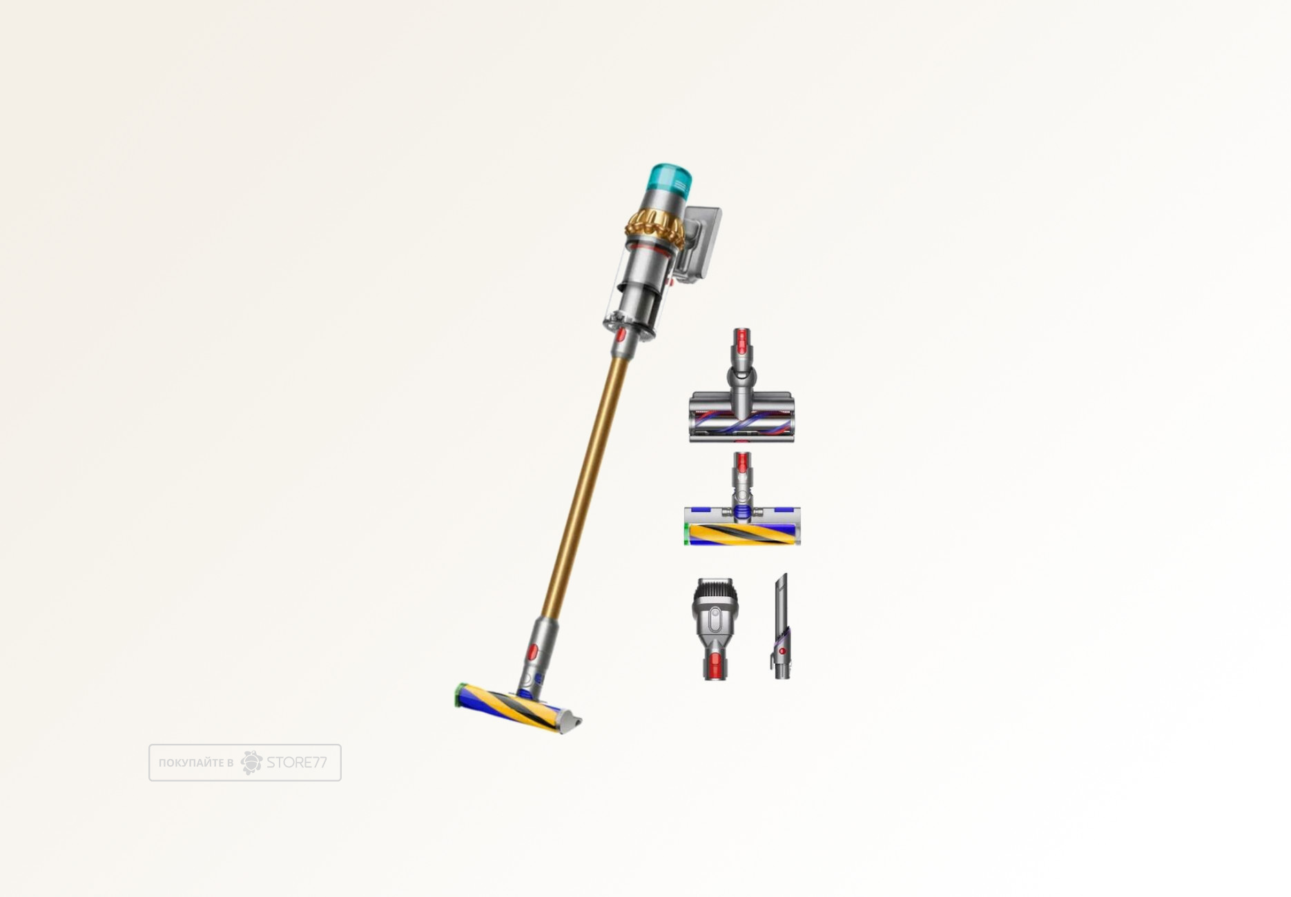 Беспроводной пылесос Dyson V15 Detect Absolute SV47 (Золотой/Золотой) Вилка EU