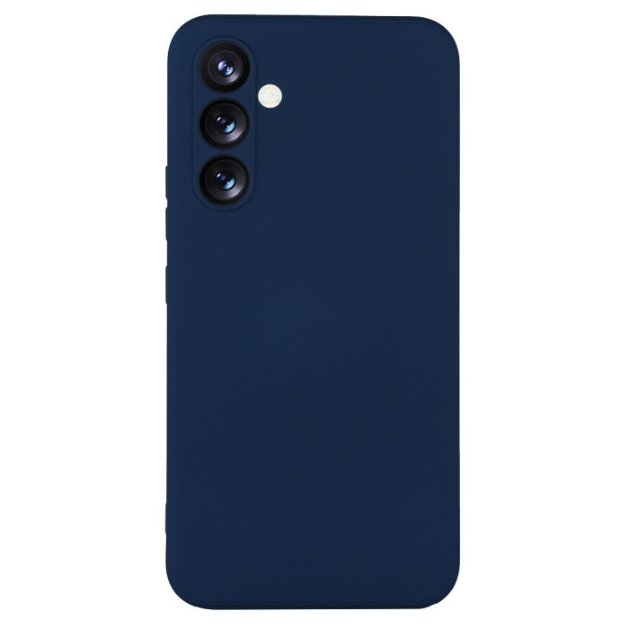 Чехол силиконовый Silicon Cover для Samsung Galaxy A55 (Темно-синий)