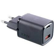 Сетевое зарядное устройство Magssory 33W Display 2Ports USB-C + USB-A (Черное)