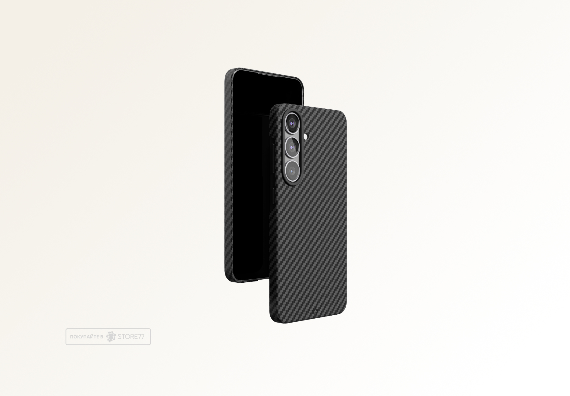 Чехол защитный VLP Kevlar Case MagSafe для Samsung Galaxy S25 (Черный)