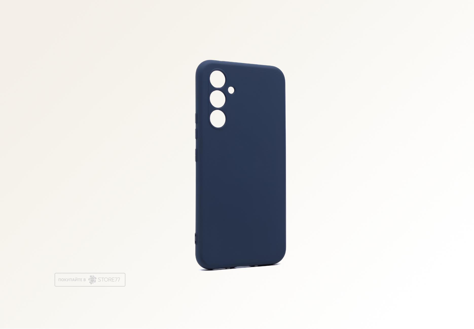 Чехол силиконовый Silicon Cover для Samsung Galaxy A35 (Темно-синий)