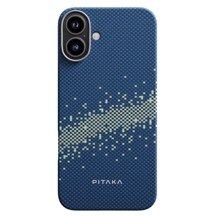 Чехол Pitaka StarPeak Tactile Woven для iPhone 16 Plus (Milky Way Galaxy)